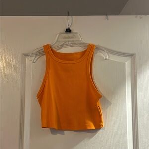 Wild Fable Orange Sleeveless Crop Tank Top